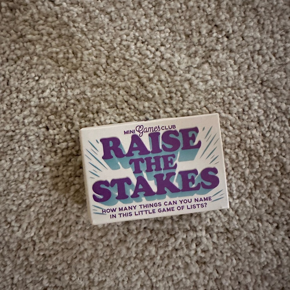 'Raise the Stakes' Card Game - Purple